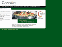 Tablet Screenshot of cannoncooking.co.uk